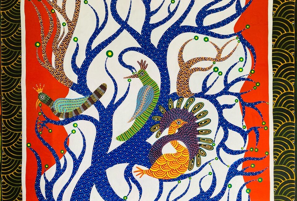 Gond's Mythical Haven: Life's Mosaic