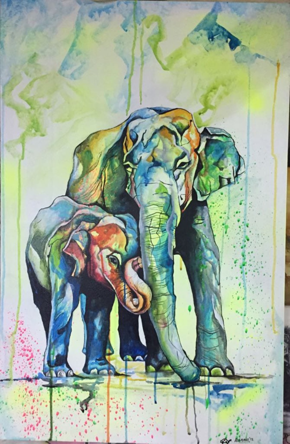 Maternal Symphony: Elephant's Love