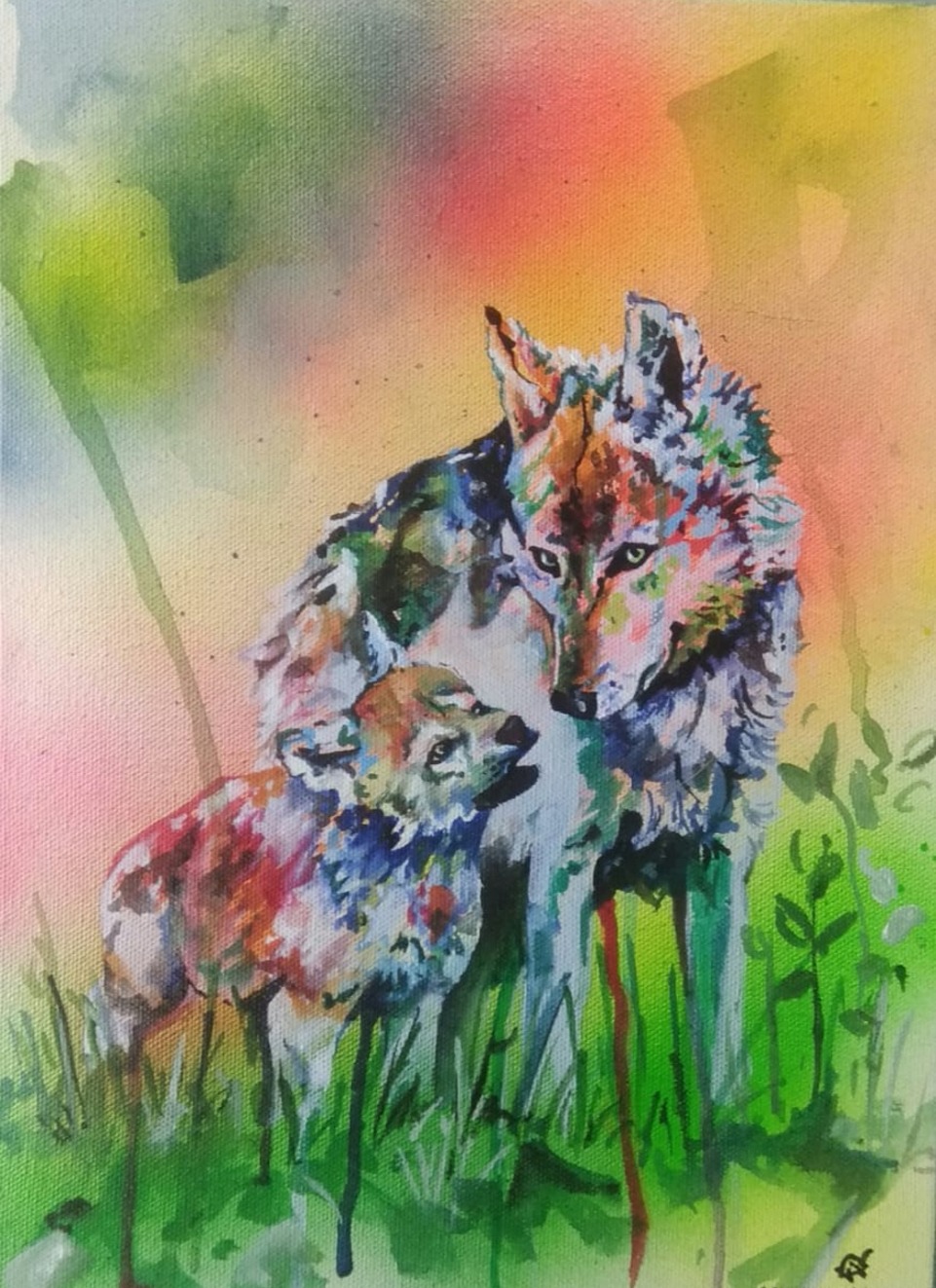 Wilderness Whispers: A Mother Wolf's Love